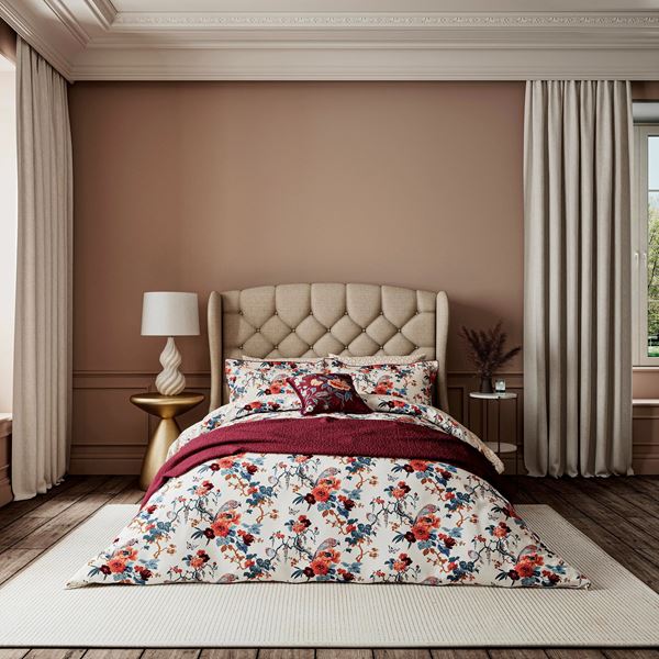 Chinoiserie Charm Bedding - Blue Red